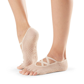 # Half Toe Elle Grip Socks | Socks > Grip | ToeSox – ToeSox | Tavi | Vooray